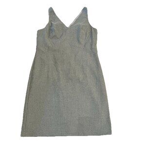 Banana Republic Womens Luxe Brushed Twill Sheath Dress Size 14 Gray Lined Career